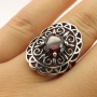 Серебряное кольцо с Гранатом